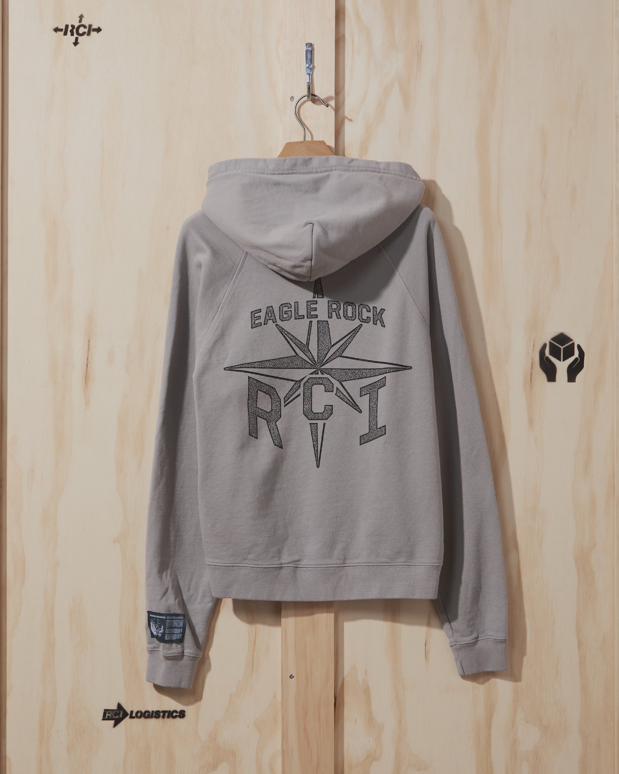 SS22 Compass Hooded Sweatshirt in Grey