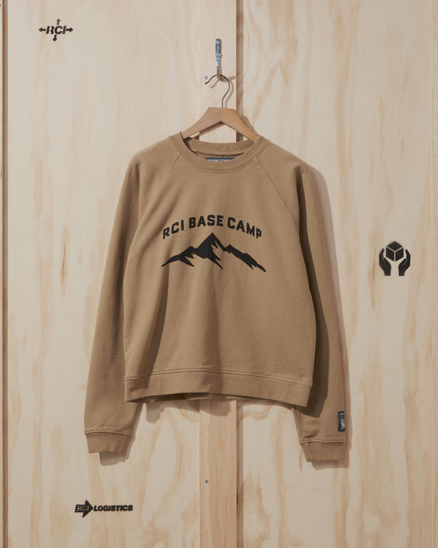 SS22 RCI Basecamp Crewneck Sweatshirt in Khaki