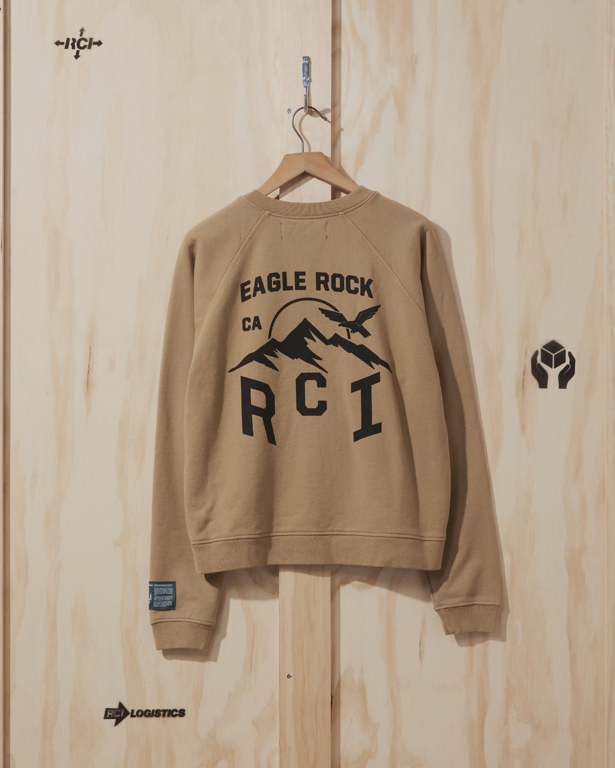 SS22 RCI Basecamp Crewneck Sweatshirt in Khaki