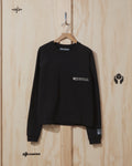 SS21 Salmon Fly Crewneck Sweatshirt in Black