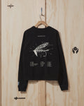 SS21 Salmon Fly Crewneck Sweatshirt in Black