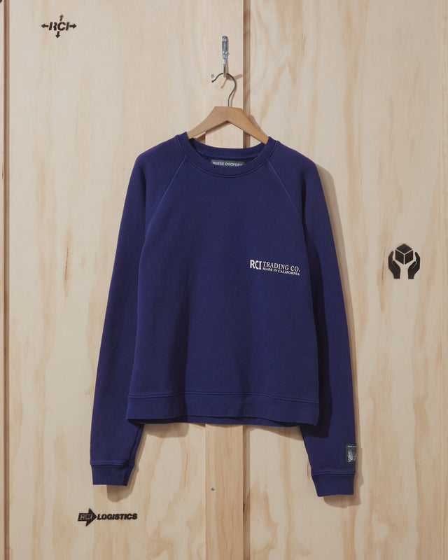 SS21 Salmon Fly Crewneck Sweatshirt in Blue