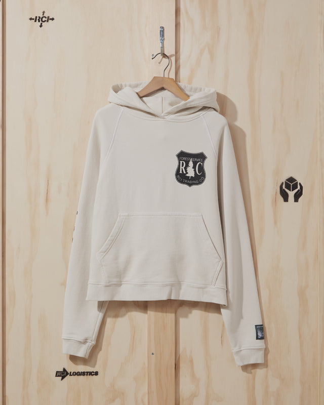 AW21 Forest Hooded Sweatshirt in Vintage White