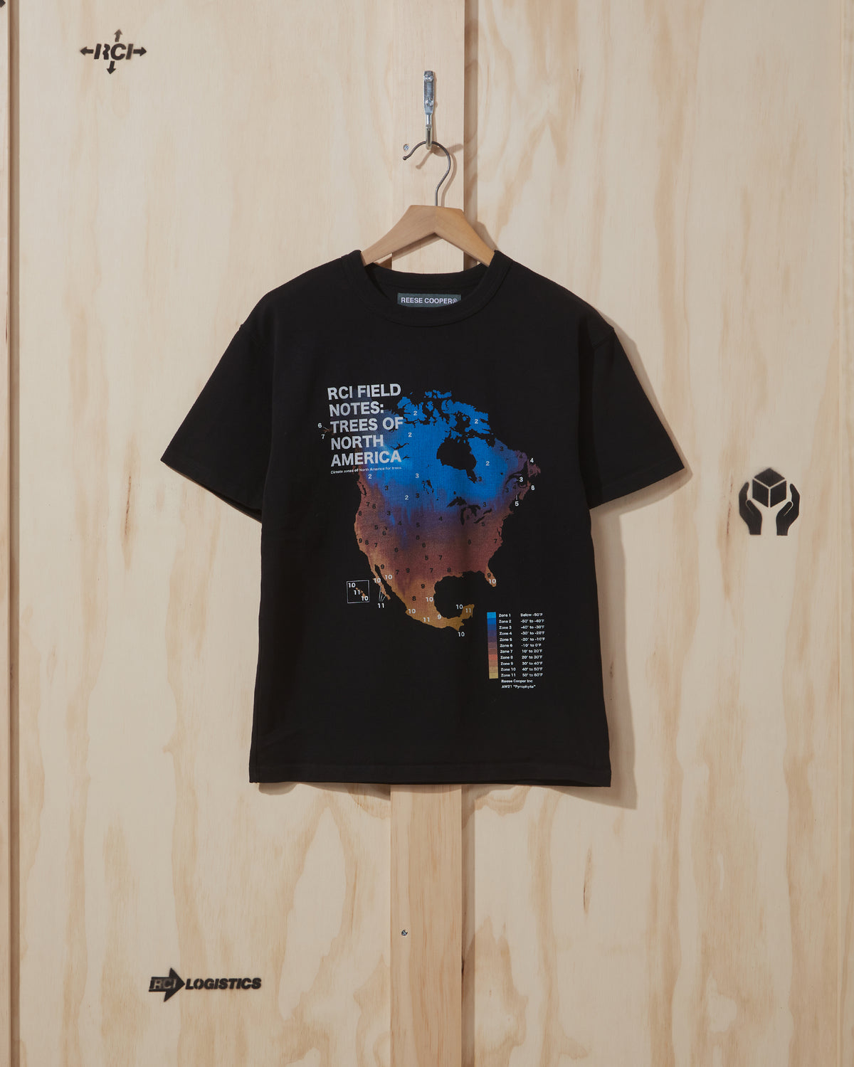 AW21 Trees of North America T-Shirt in Black