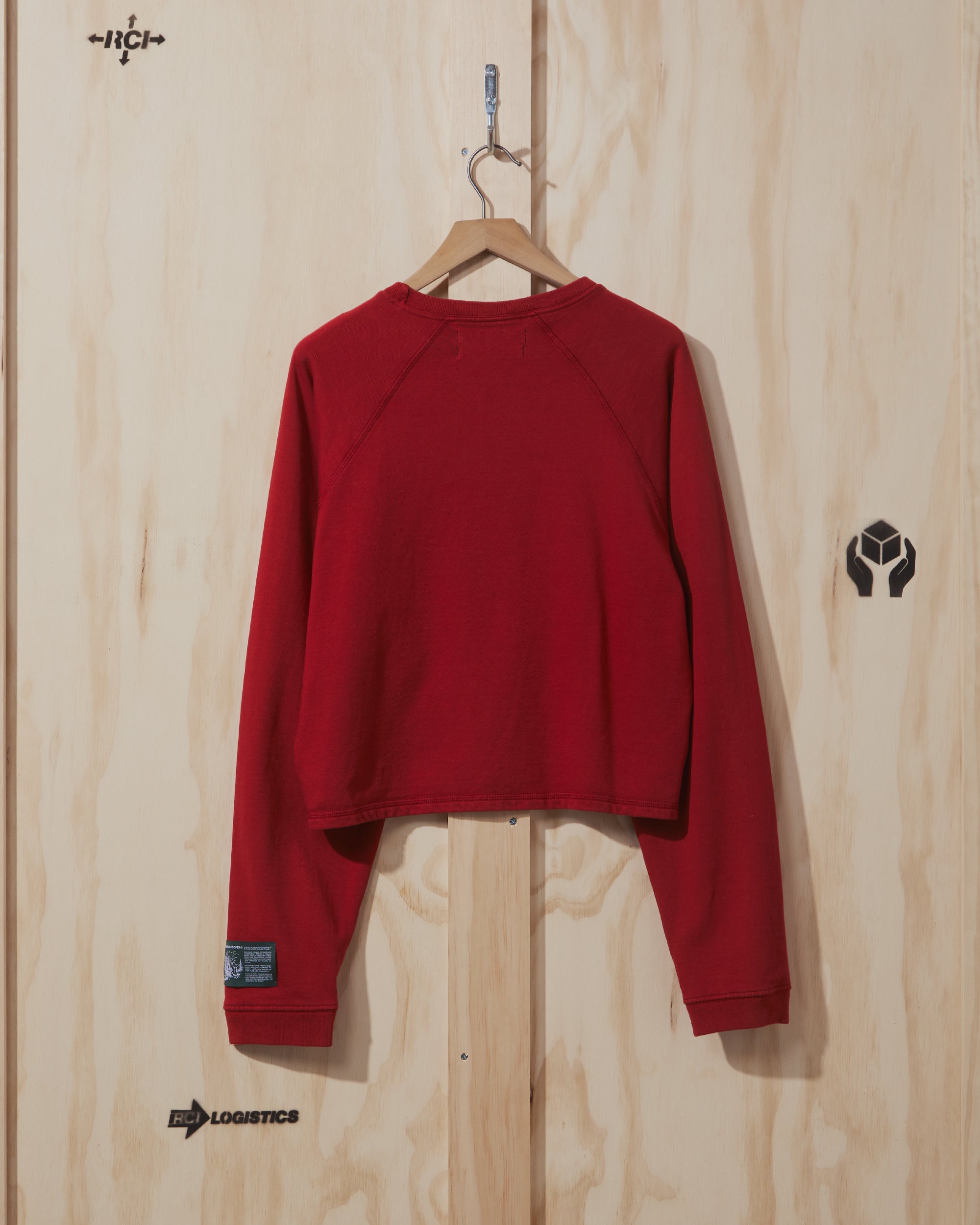 SS20 Womens Water's Edge Crewneck Sweatshirt in Red