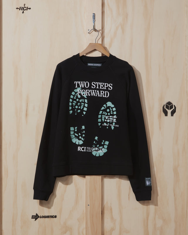 AW22 Bootprint Crewneck Sweatshirt in Black