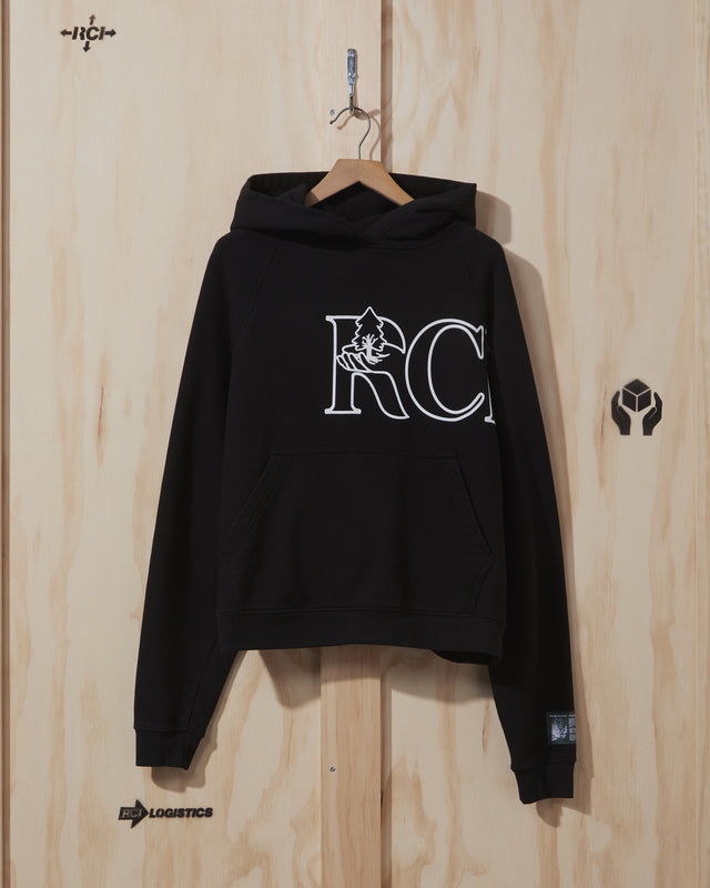 AW22 Tree Script Hooded Sweatshirt in Black