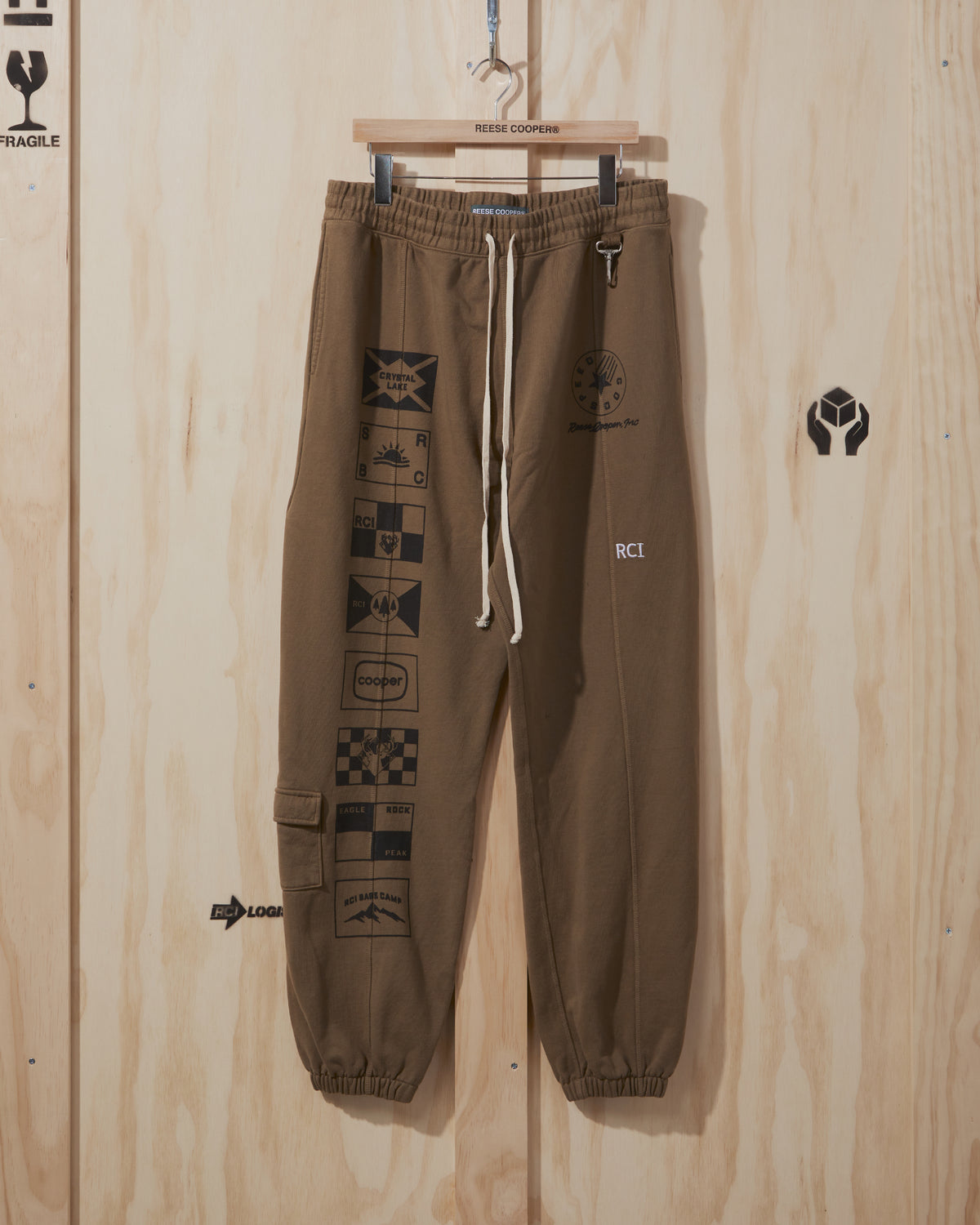 SS22 Flag Print Sweatpant in Coyote