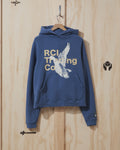 SS21 Duck Print Hooded Sweatshirt in Slate Blue