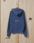 SS21 Duck Print Hooded Sweatshirt in Slate Blue