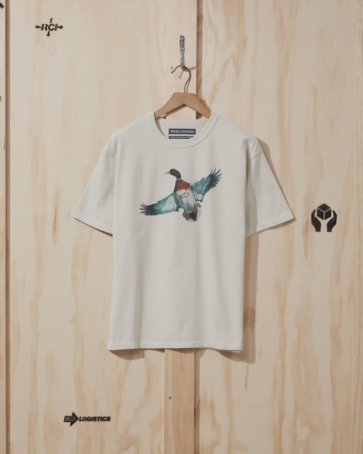 SS21 Duck Print T-Shirt in Vintage White