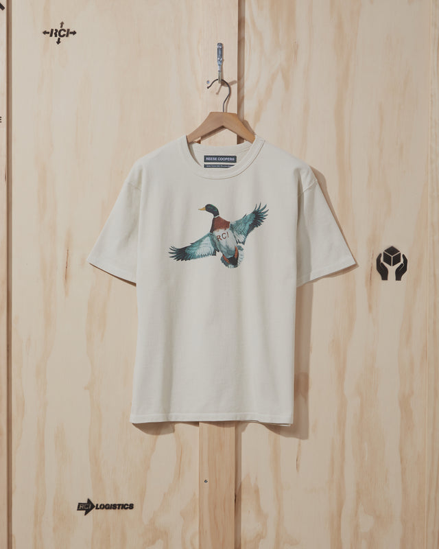 SS21 Duck Print T-Shirt in Vintage White