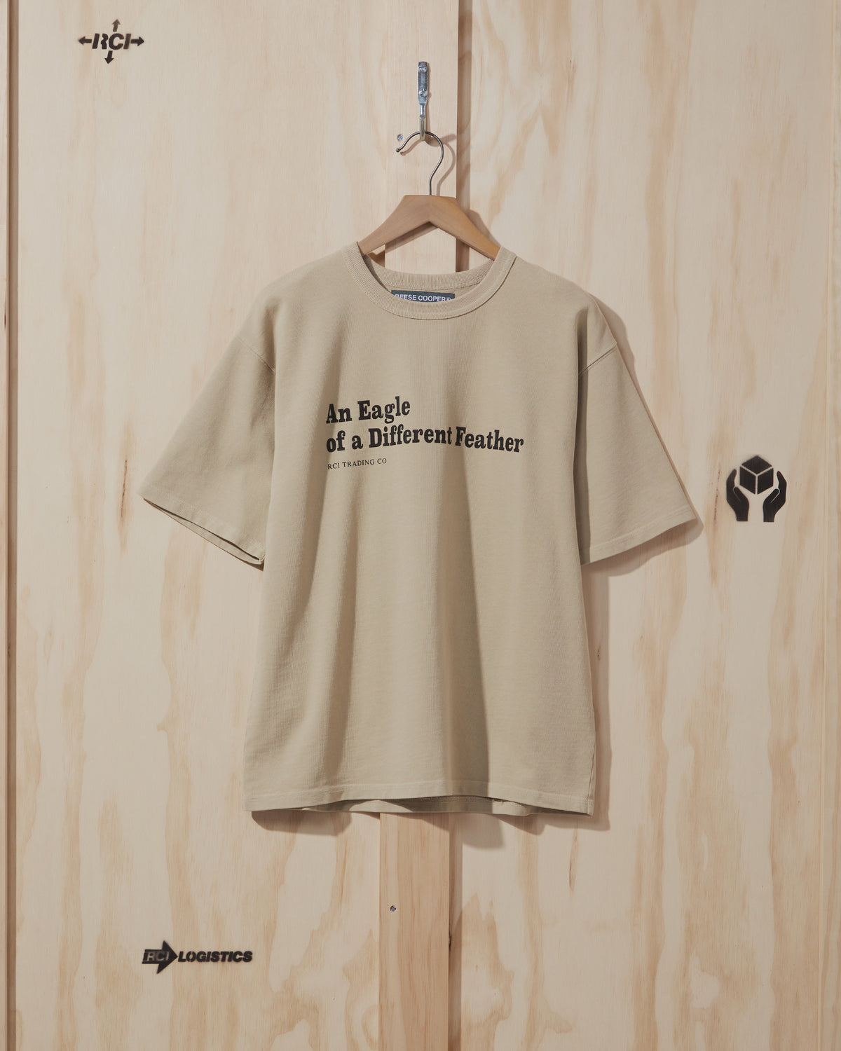 SS21 Eagle of a Different Feather T-Shirt in Khaki