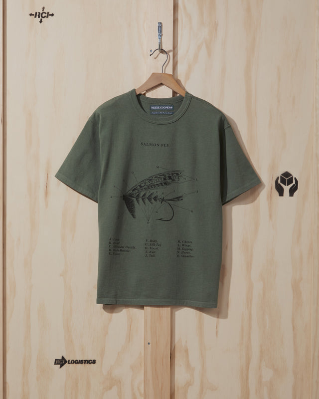 SS21 Salmon Fly T-Shirt in Green