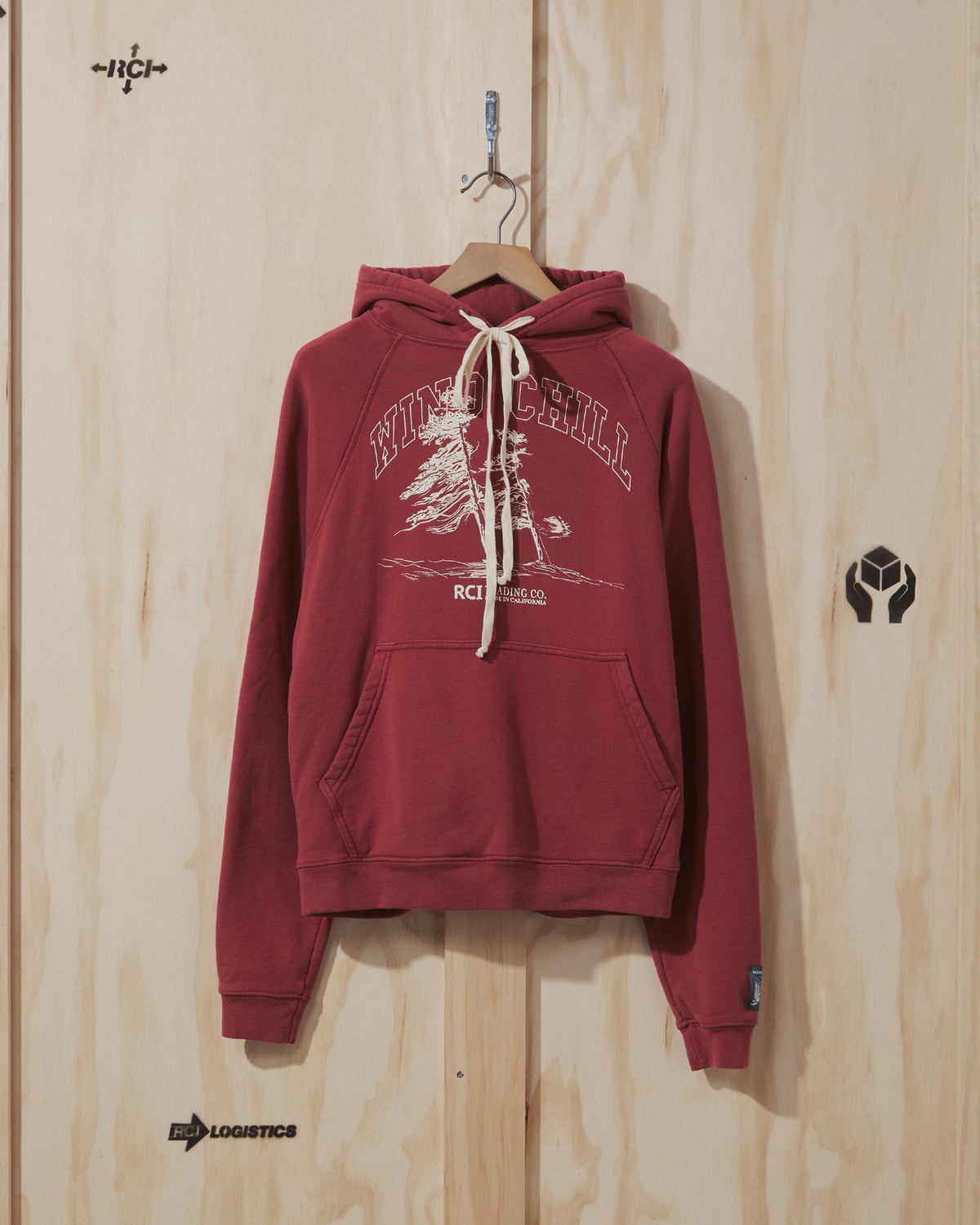 AW20 Women's Wind Chill Hooded Sweatshirt in Red