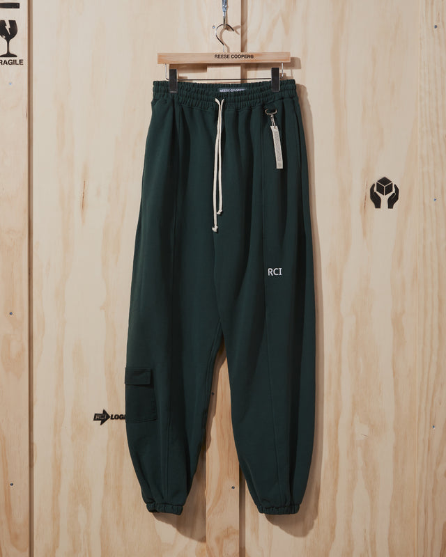 AW21 RCI Embroidered Sweatpant in Forest