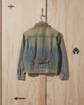 AW21 Washed Denim Jacket with Corduroy Collar