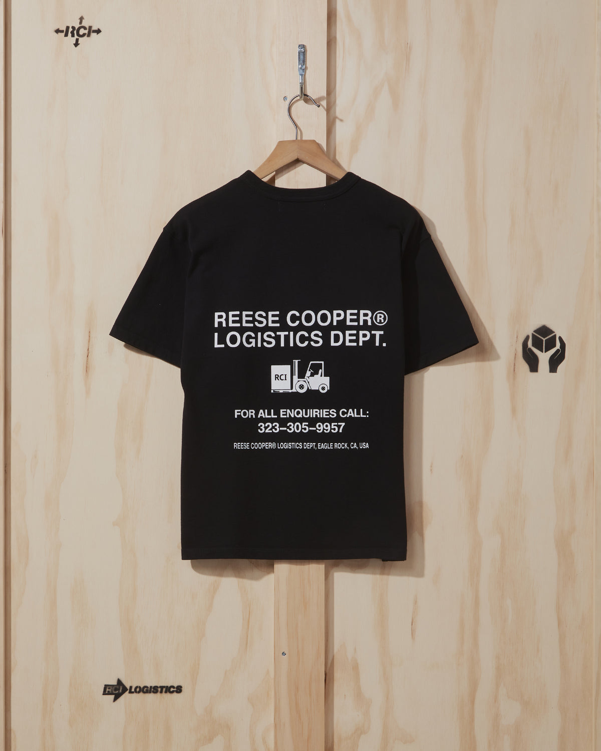 RCI Logistics Dept T-Shirt in Black