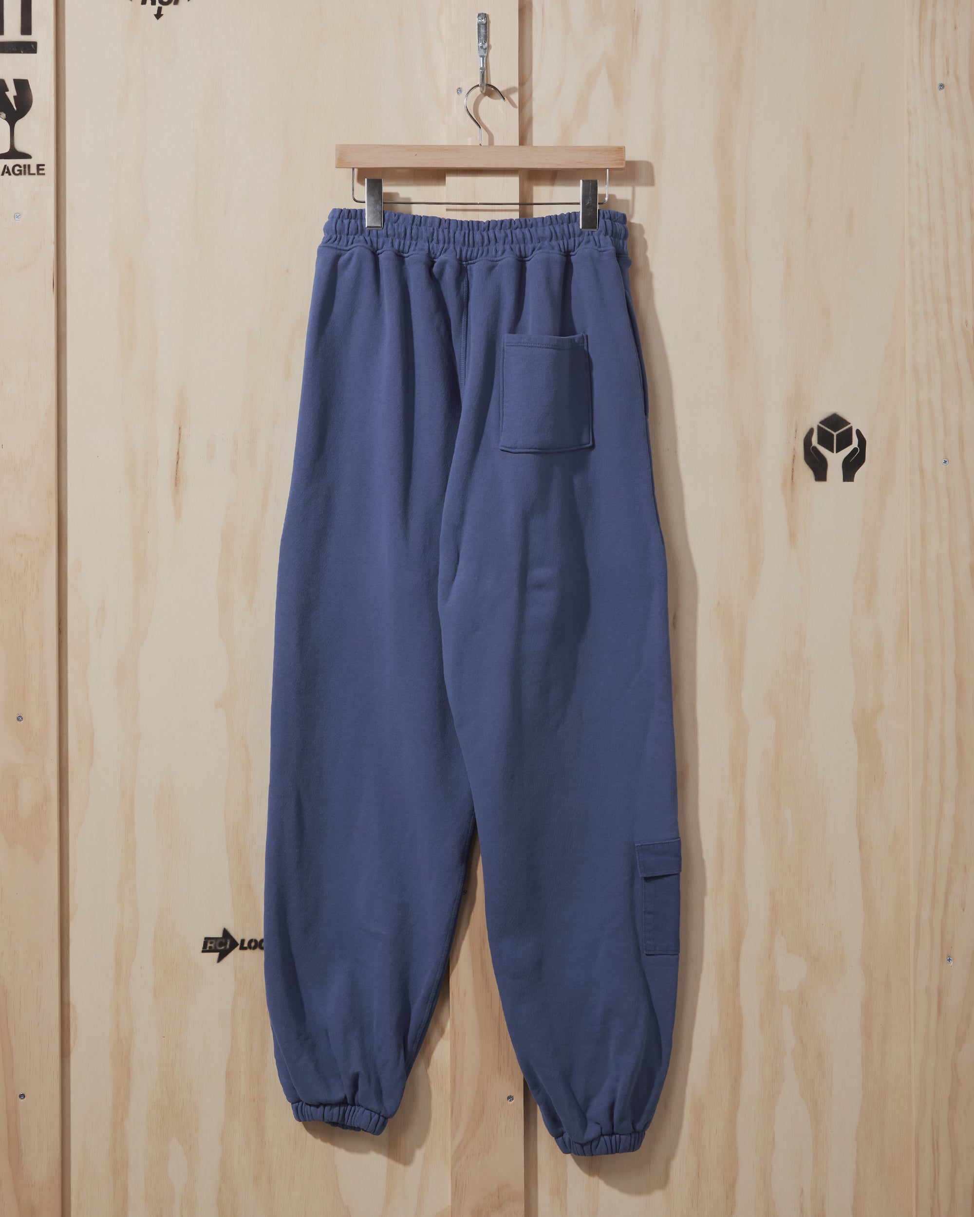 SS21 RCI Embroidered Sweatpant in Slate Blue