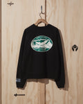 SS22 Eagle Crewneck Sweatshirt in Black