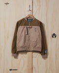 SS22 Cotton Herringbone Bomber Jacket in Khaki