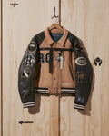 AW22 Wool Varsity Jacket in Khaki