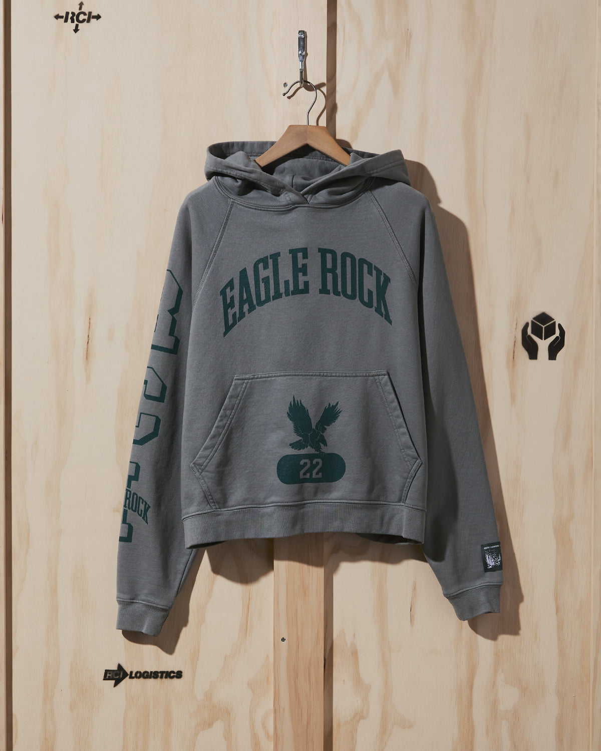 AW22 Eagle Rock Hooded Sweatshirt in Grey