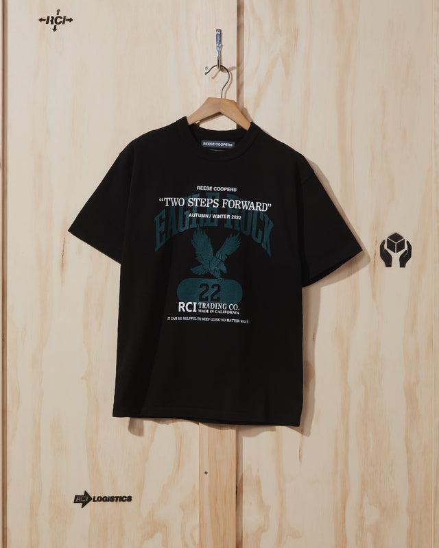 AW22 Two Steps Forward T-Shirt in Black