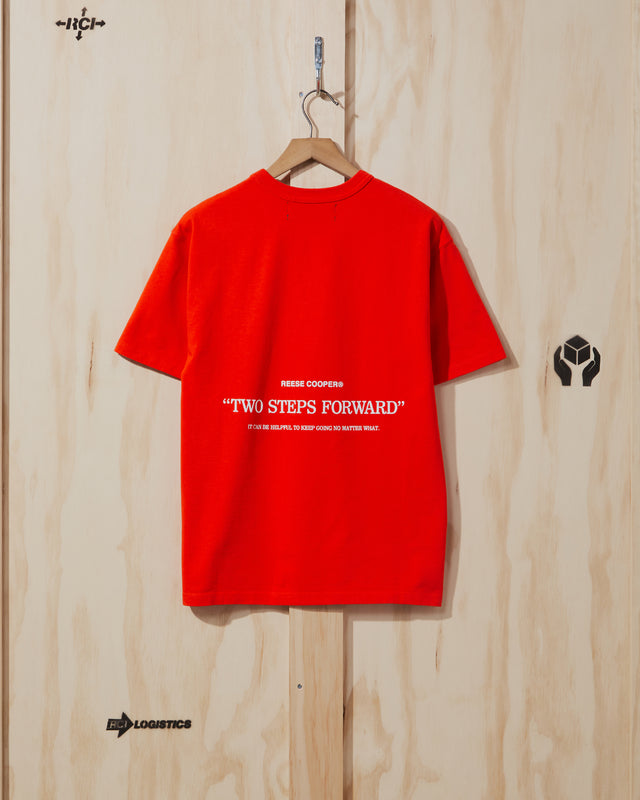 AW22 Two Steps Forward T-Shirt in Orange