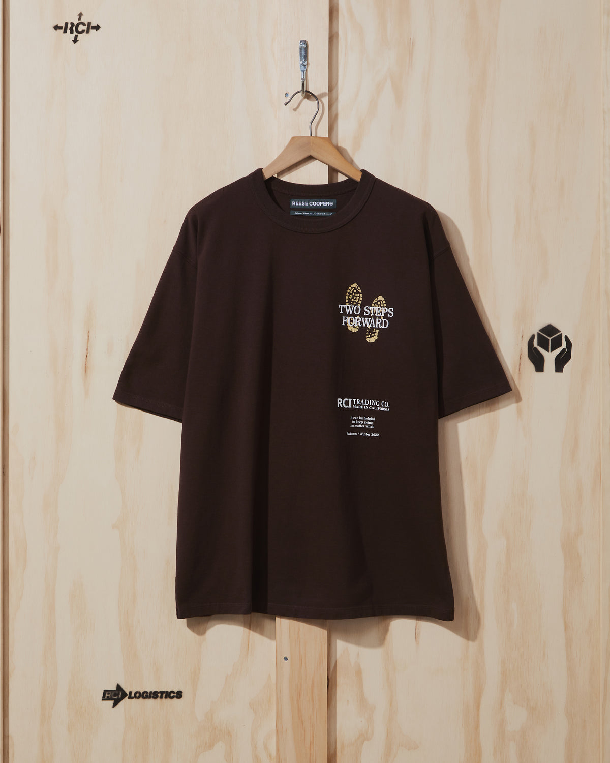 AW22 Bootprint T-Shirt in Brown