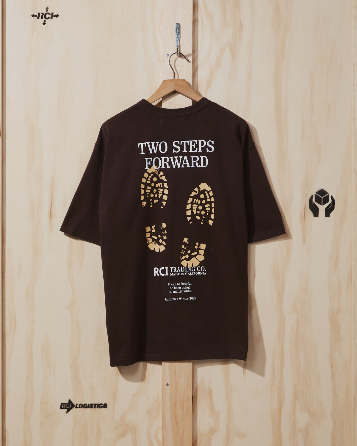 AW22 Bootprint T-Shirt in Brown