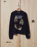 AW22 Two Steps Forward Crewneck Sweatshirt in Navy