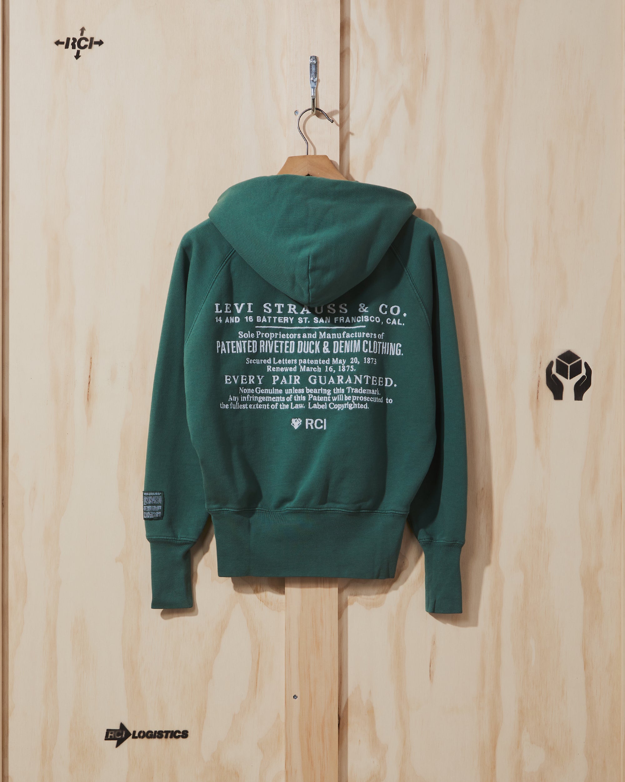 RC x Levi's Hooded Sweatshirt in Green