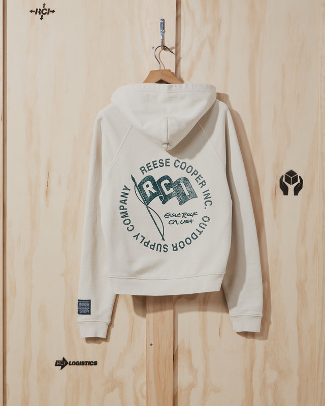 AW22 Outdoor Supply Hooded Sweatshirt in Vintage White