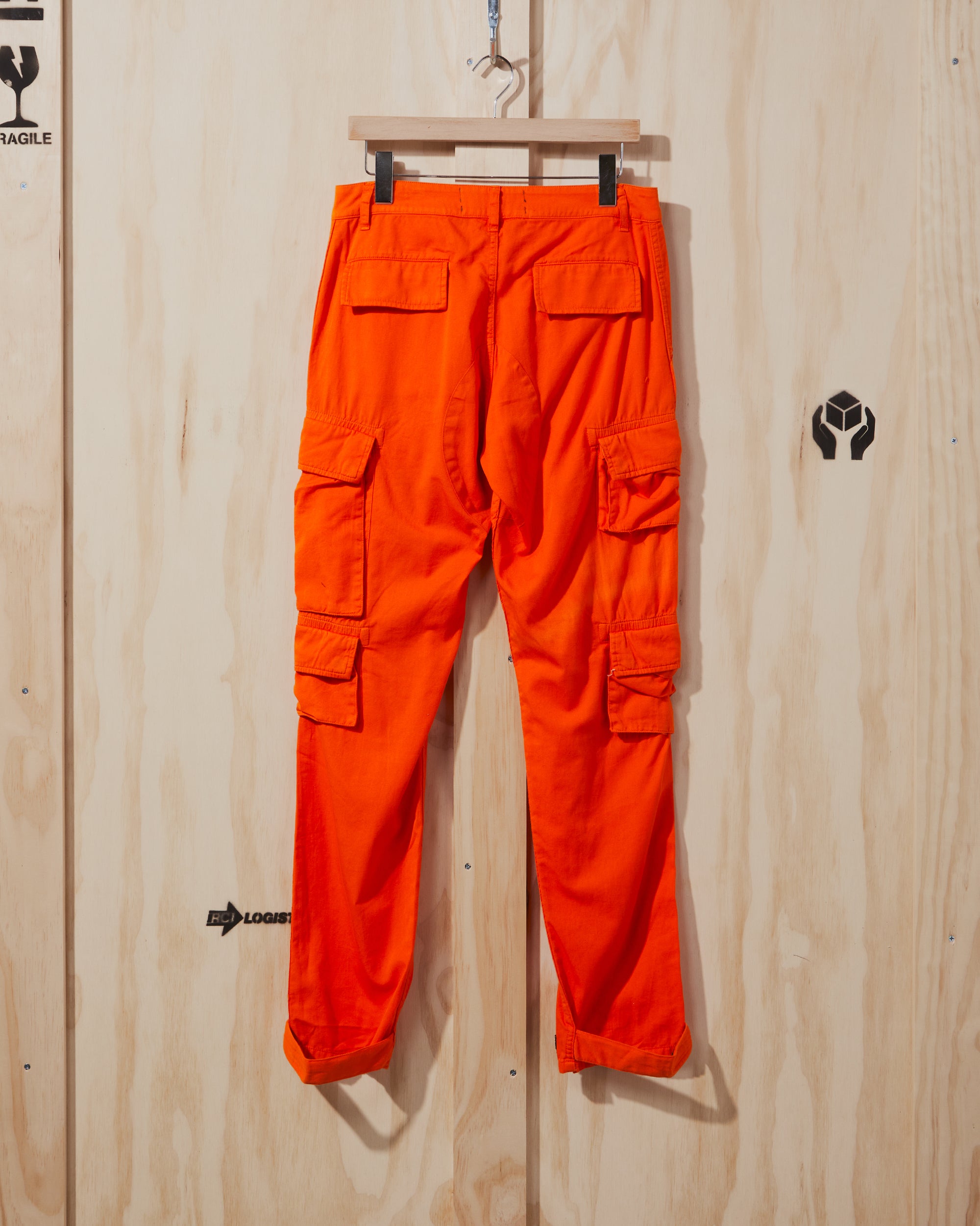 SS21 Lightweight Cotton Cargo Pant in Orange