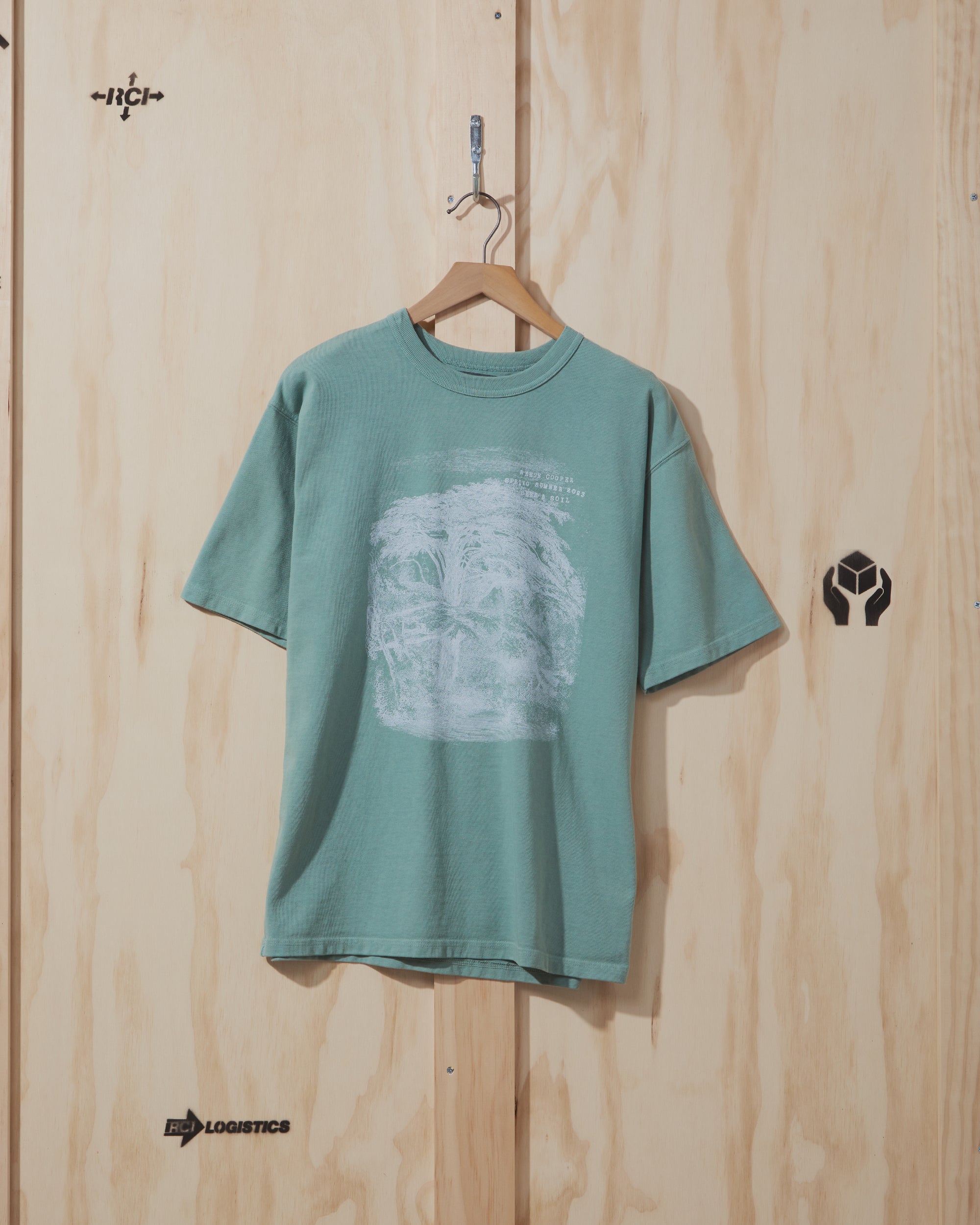 SS23 Tree Sketch T-Shirt in Green