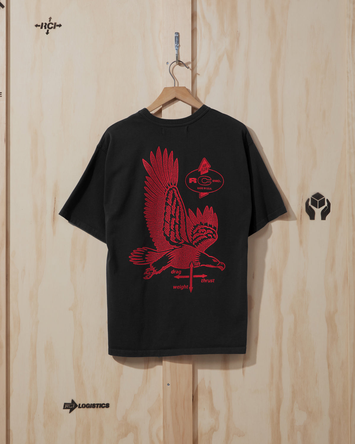 SS23 Eagle T-Shirt in Black