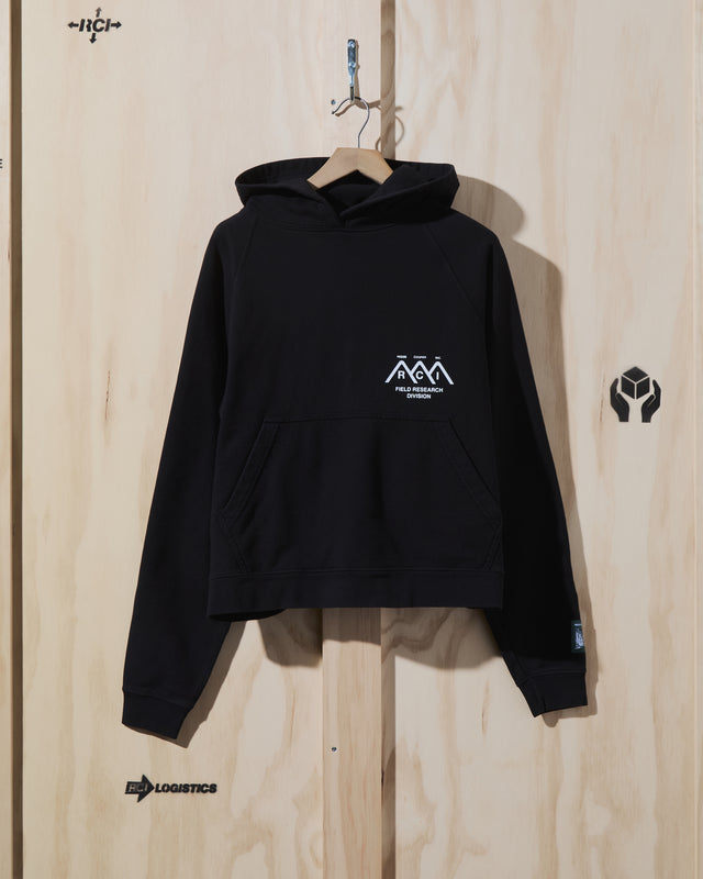 SS23 Mountain Logo Hooded Sweatshirt in Black