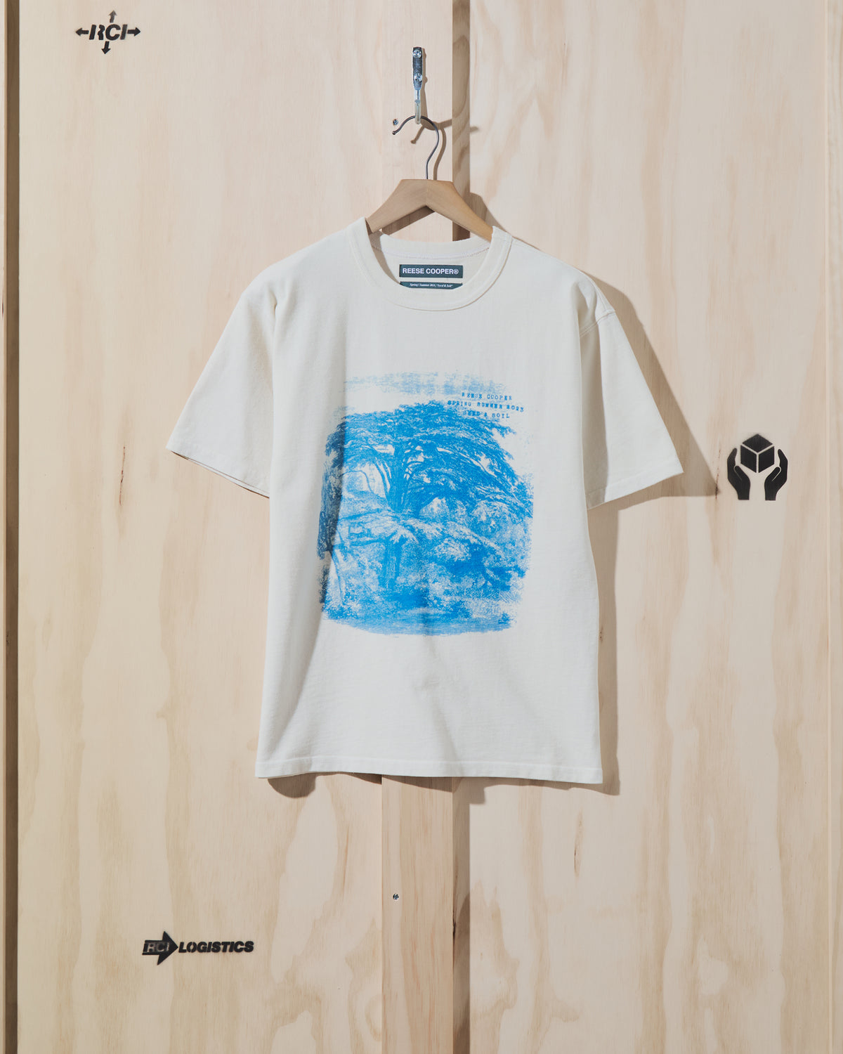 SS23 Tree Sketch T-Shirt in Vintage White