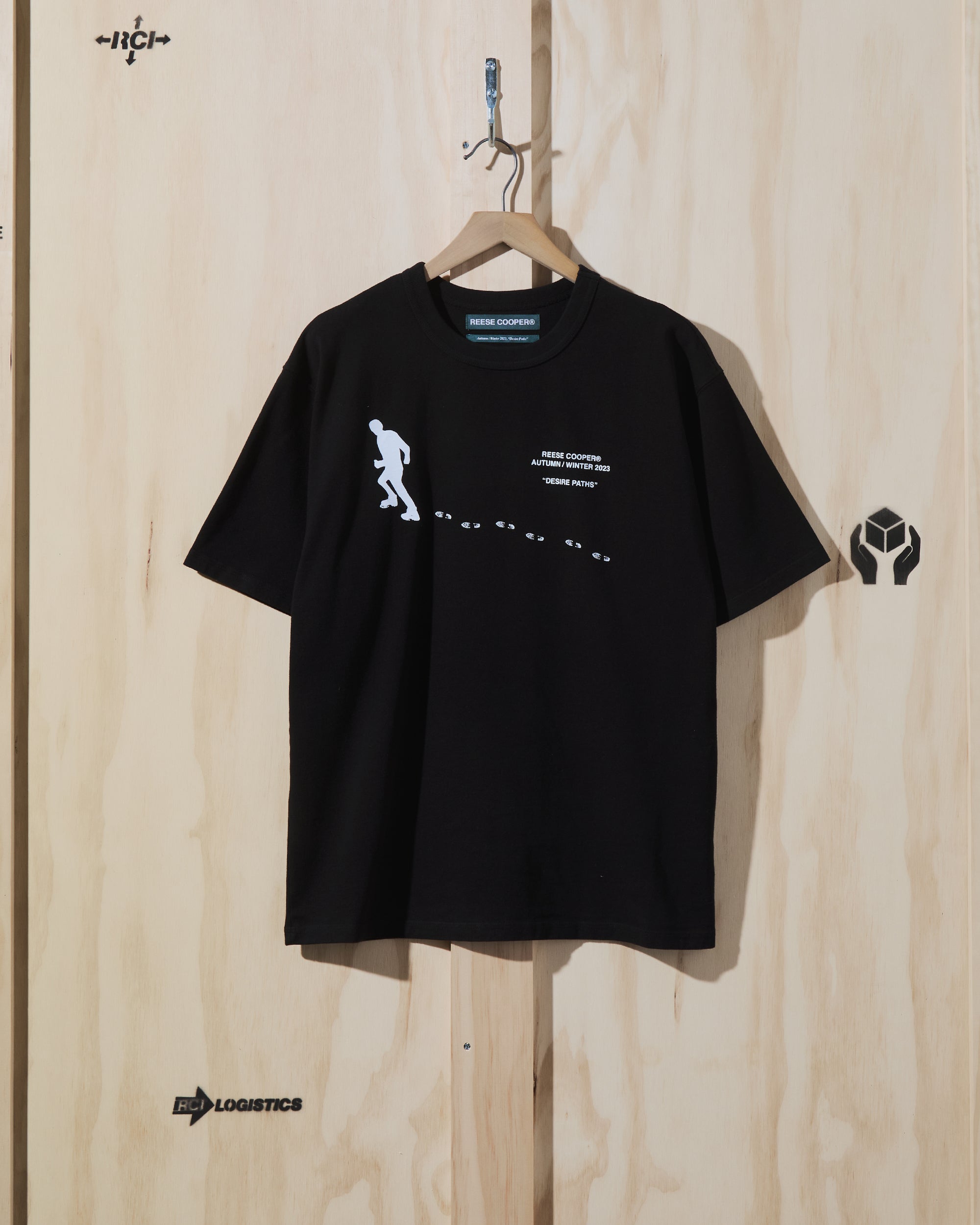 AW23 Desire Paths T-Shirt in Black