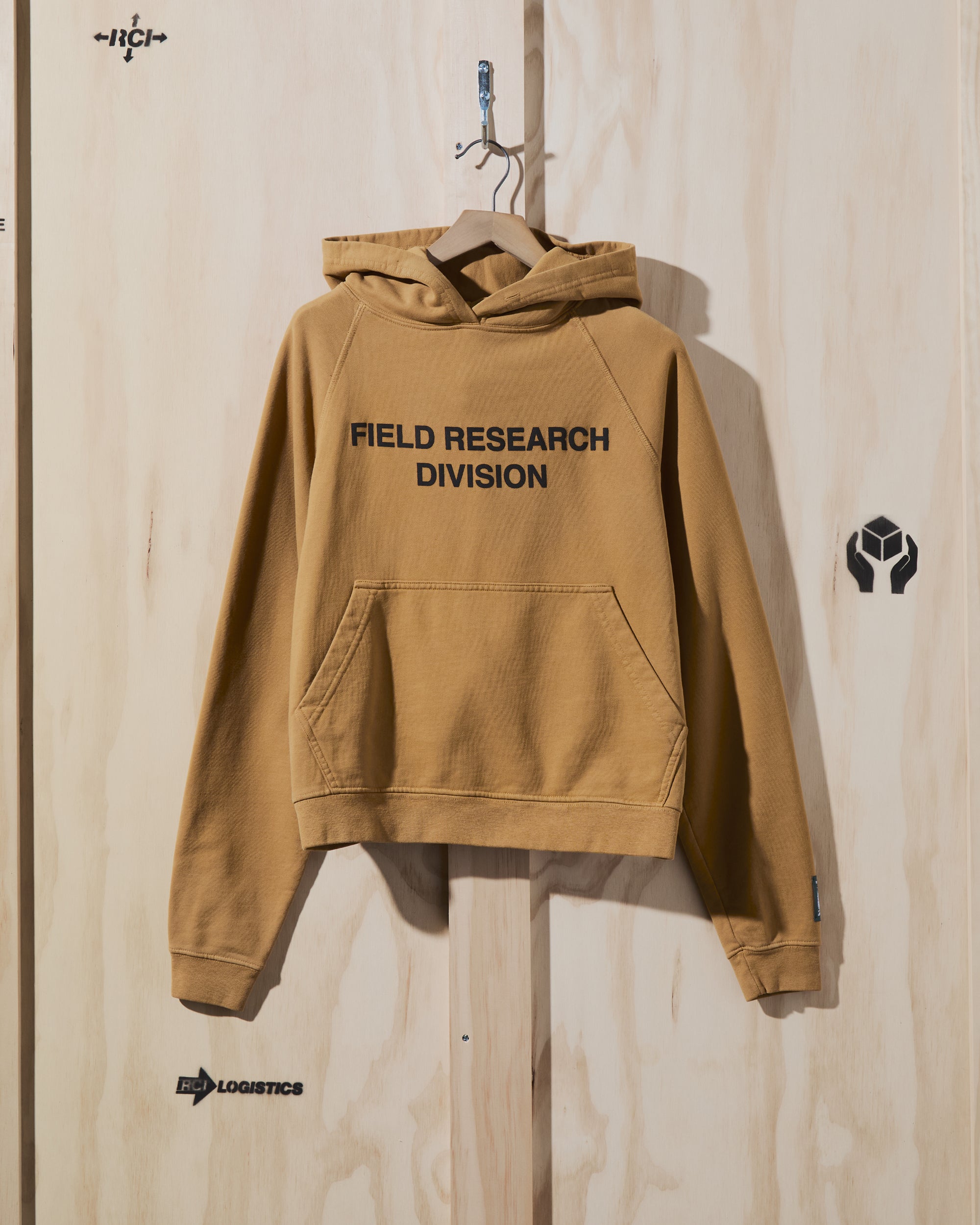 AW23 Field Research Division Hooded Sweatshirt in Yellow