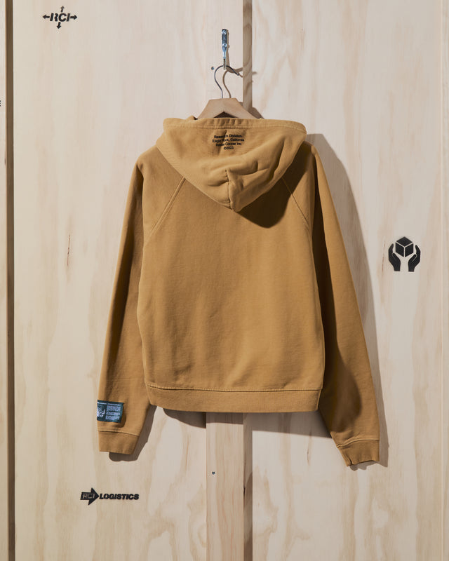 AW23 Field Research Division Hooded Sweatshirt in Yellow