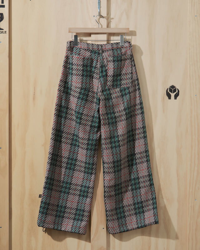 AW23 Knit Plaid Wool Front Pocket Pant