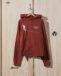 AW23 Desire Paths Hooded Sweatshirt in Burnt Orange