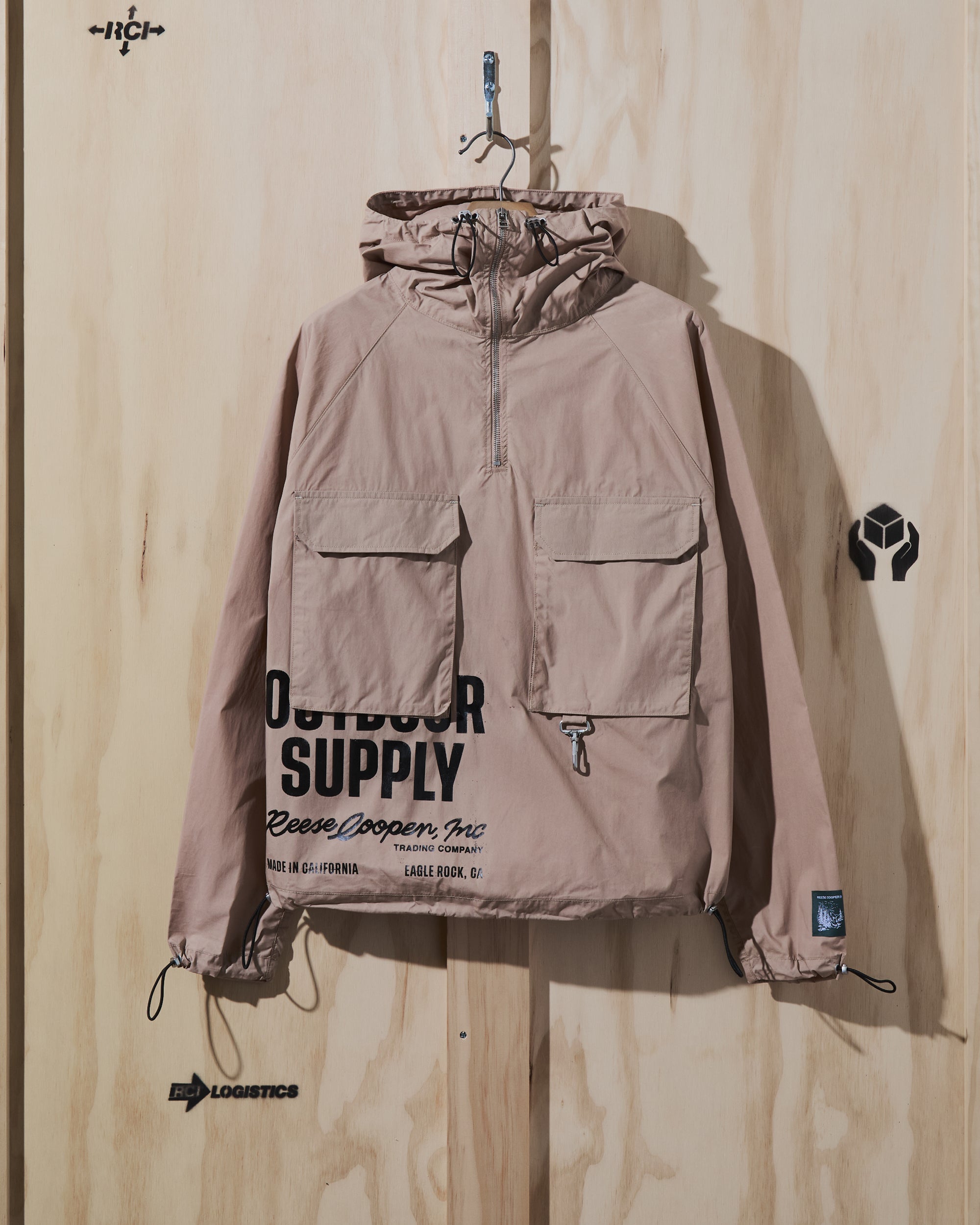 SS22 Outdoor Supply Waxed Cotton Anorak in Khaki