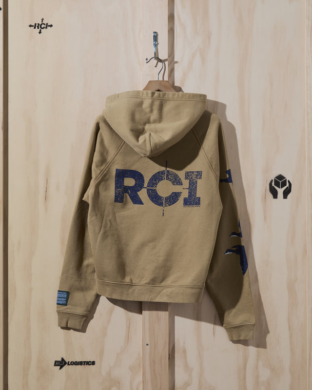 AW22 Birds Hooded Sweatshirt in Wheat