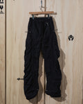 SS23 Cinched Nylon Pant in Black