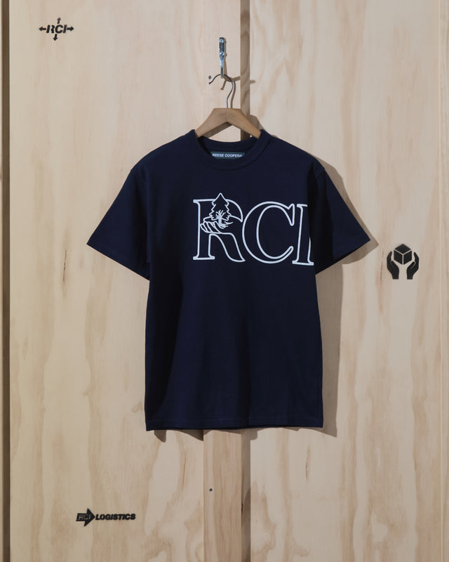 AW22 Tree Script T-Shirt in Navy