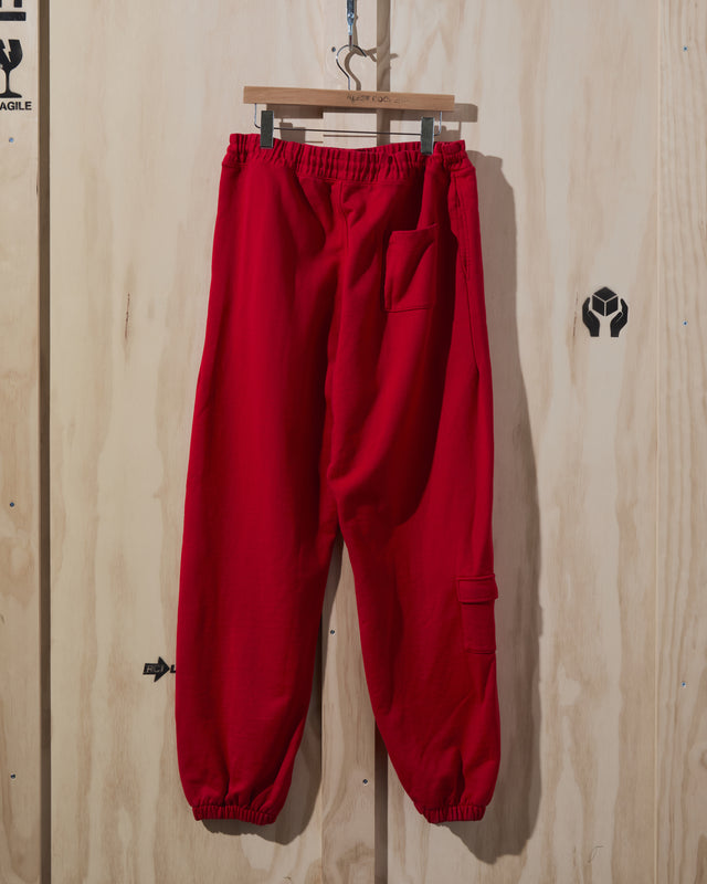 SS22 Flag Print Sweatpant in Red