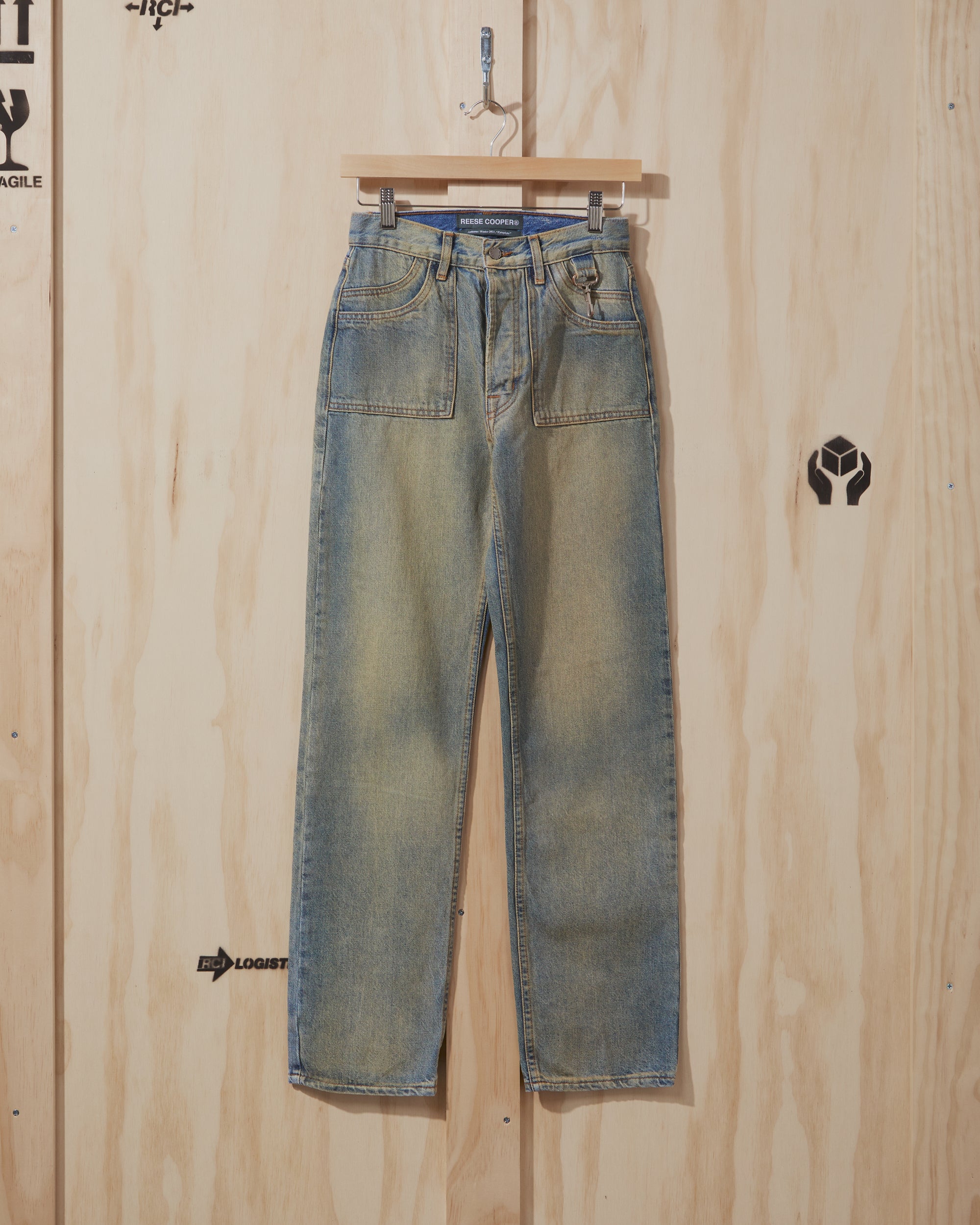 AW21 Womens Washed Denim Jeans